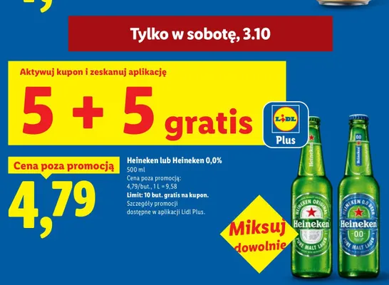 Piwo bezalkoholowe Heineken promocja w Lidl