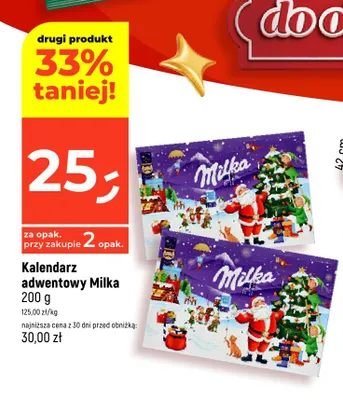 Kalendarz adwentowy Milka promocja w Dealz
