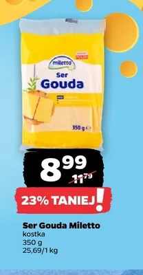 Ser Gouda w kostce Miletto promocja w Netto