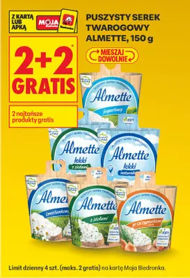 Puszysty serek twarogowy różne rodzaje promocja w Biedronka