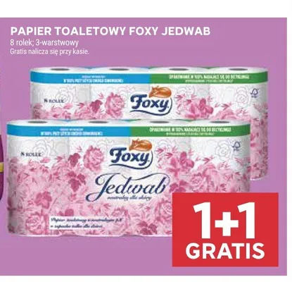 Papier toaletowy Foxy Jedwab promocja w Stokrotka