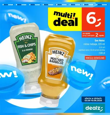 Sos Heinz Mustard Barbecue promocja w Dealz