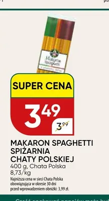 Makaron spaghetti Spiżarnia Chaty Polskiej promocja w Chata Polska