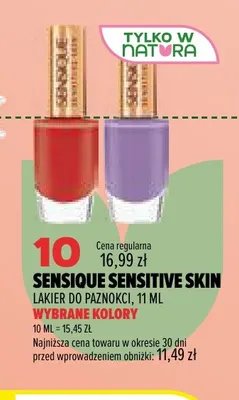 Lakier do paznokci Sensique Sensitive Skin promocja w Drogerie Natura