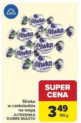 Śliwka w czekoladzie na wagę Jutrzenka Dobre Miasto promocja w Carrefour