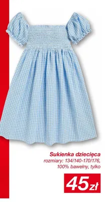 Sukienka dziecięca promocja w KiK