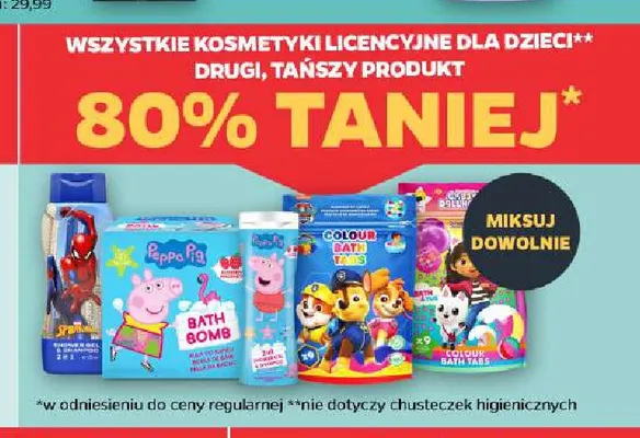 Kosmetyki licencyjne dla dzieci promocja w Netto