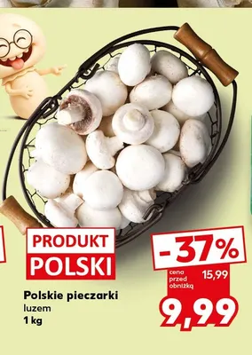 Pieczarki polskie promocja w Kaufland