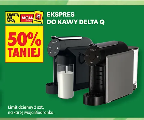 Ekspres do kawy Delta Q promocja w Biedronka