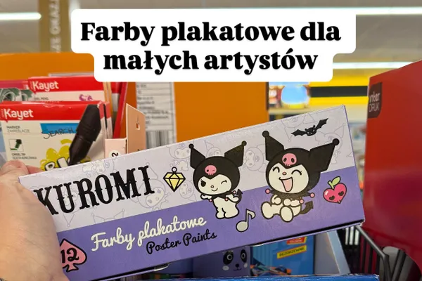 Farby plakatowe 12 szt. promocja w Biedronka