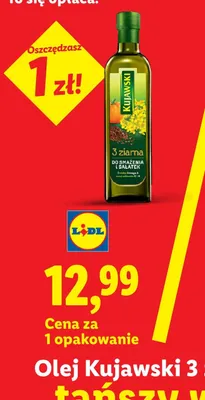 Olej Kujawski 3 ziarna promocja w Lidl