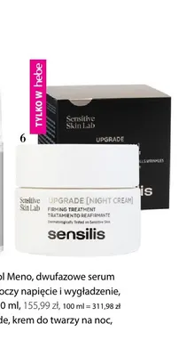 Krem do twarzy na noc Sensilis Upgrade promocja w Hebe