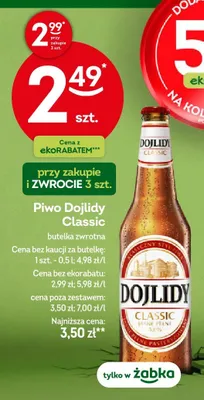 Piwo Classic promocja w Żabka