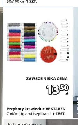 Przybory krawieckie Vektaren promocja w Jysk