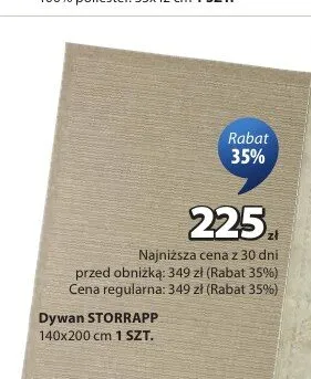 Dywan Jysk STORRAPP promocja w Jysk