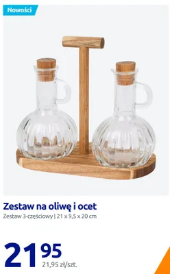 Zestaw na oliwę i ocet 3-częściowy promocja w Action