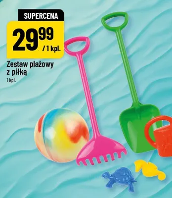 Zestaw plażowy z piłką promocja w POLOmarket