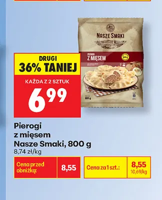 Pierogi z mięsem Nasze Smaki promocja w Biedronka