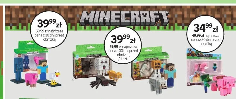 Figurka Minecraft promocja w Dzień Dziecka