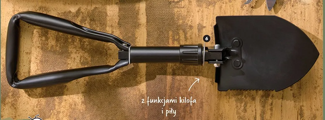 Saperka składana, z pokrowcem, śpiwór termiczny promocja w Biedronka