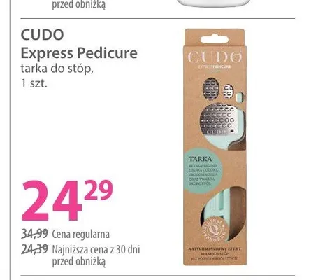 Tarka do stóp Cudo Express Pedicure promocja w Hebe