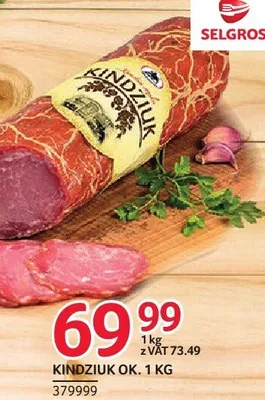 Kindziuk ŻMB Białystok ok. 1kg promocja w Selgros