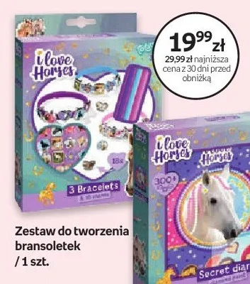 Zestaw do tworzenia bransoletek I Love Horses promocja w Empik