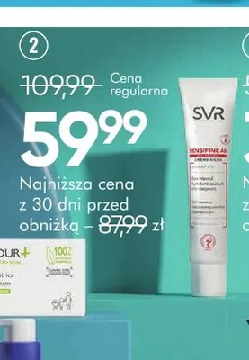 Nawilżająco-kojący krem do twarzy SVR Sensifine AR Crème Riche promocja w Super-Pharm
