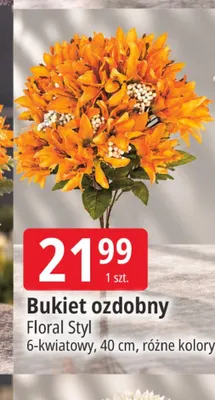 Bukiet ozdobny Floral Styl promocja w Leclerc