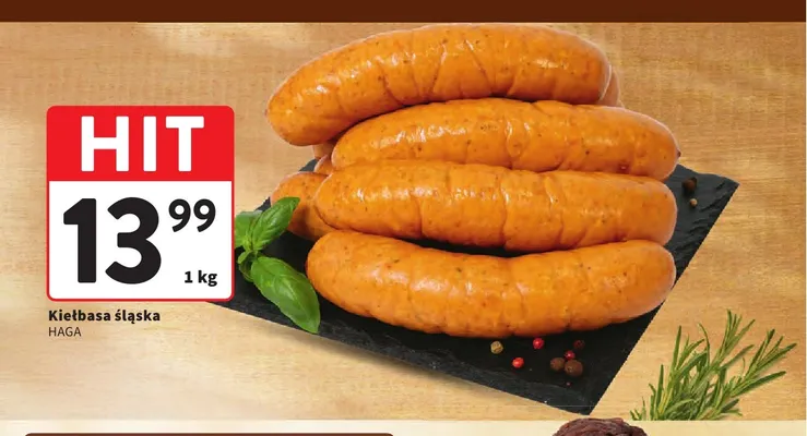 Kiełbasa śląska Haga promocja w Intermarche