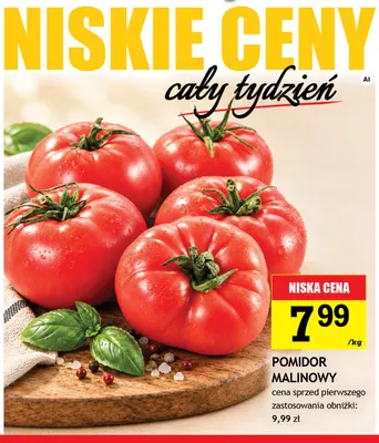 Pomidory malinowe promocja w Gram Market