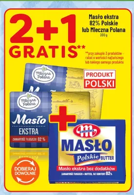 Masło ekstra 82% Polskie Mlekovita promocja w POLOmarket