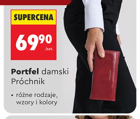 Portfel damski Próchnik promocja w Biedronka