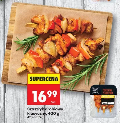 Szaszłyk drobiowy klasyczny Czas na Grill promocja w Biedronka