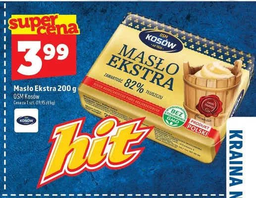 Masło Ekstra OSM Kosów promocja w TOPAZ