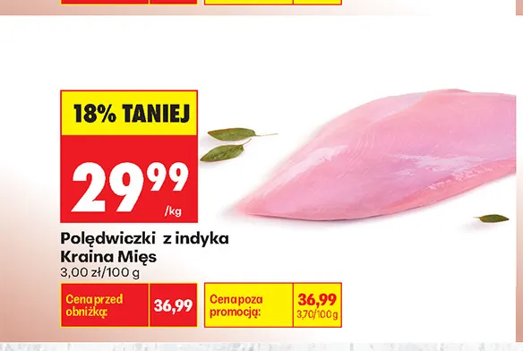 Polędwiczki z indyka Kraina Mięs promocja w Biedronka