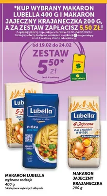 Makaron wybrane rodzaje promocja w Groszek