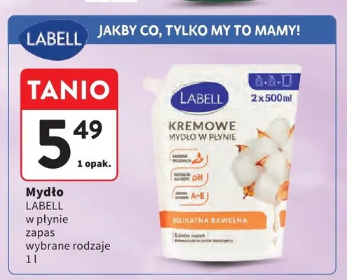 Mydło w płynie zapas Labell promocja w Intermarche