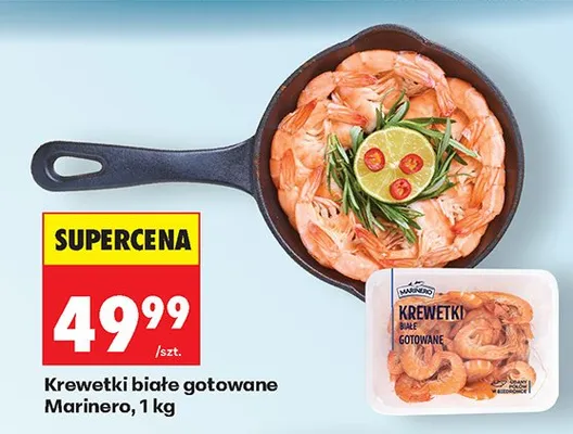Krewetki białe gotowane Marinero, 1 kg promocja w Biedronka