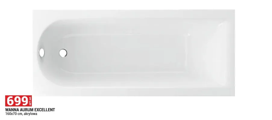 Wanna Aurum Excellent 160x70cm akrylowa promocja w Merkury Market