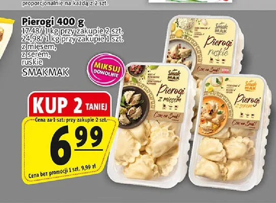 Pierogi z serem Smak Mak promocja w Prim Market