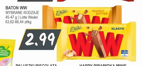 Baton WW Peanut Butter E.Wedel promocja w Słoneczko