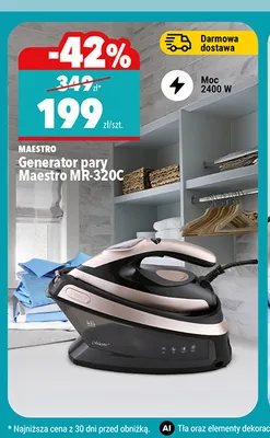 Generator pary Maestro MR-320C promocja w Biedronka