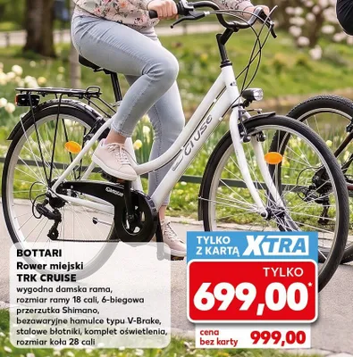 Rower miejski TRK CRUISE promocja w Kaufland