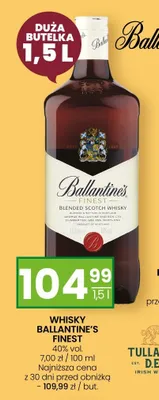 Whisky Ballantine's Finest 40% vol. promocja w Twój Market