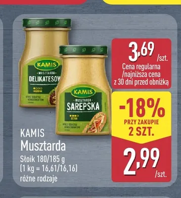 Musztarda Delikatesowa Kamis promocja w Aldi