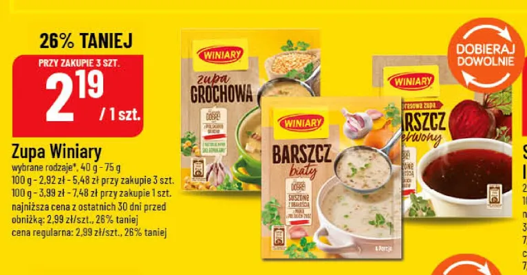 Barszcz czerwony Winiary promocja w POLOmarket
