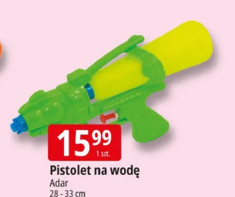 Pistolet na wodę Adar 28-33 cm promocja w Leclerc
