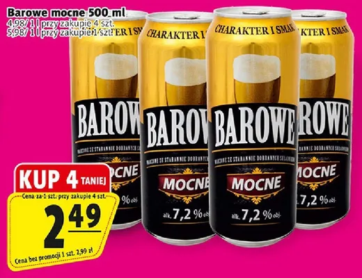 Piwo Barowe Mocne promocja w Prim Market