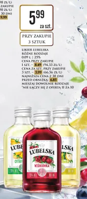 Likier Lubelska Wiśniówka promocja w Dino